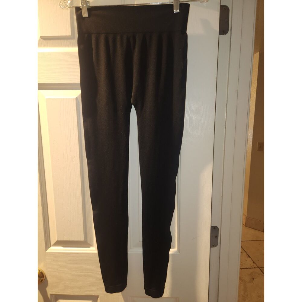 Colorful Brand Black Leggings One Size Style L-32 NWT Soft Stretch Yoga Pants